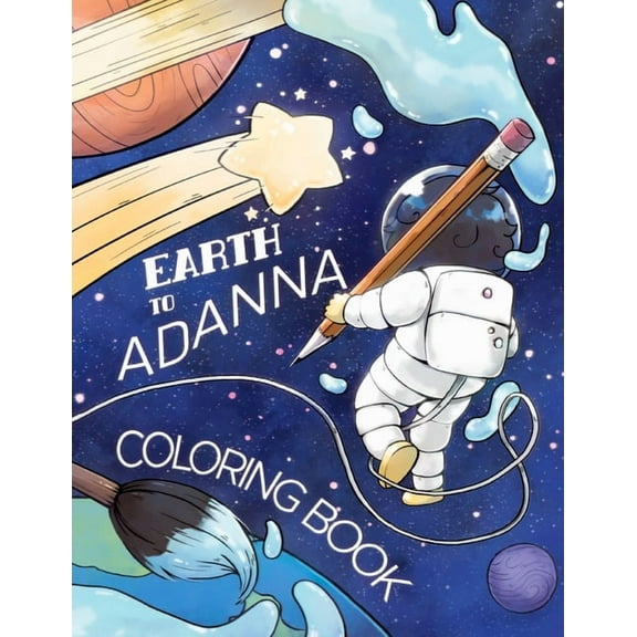 Earth To Adanna Coloring Book, (Paperback)