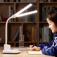 thumbnail image 3 of Lámpara De Escritorio De Doble Cabezal Luz De Escritorio De Doble Cabezal Luz De Lectura Ajustable Para El Cuidado De Los Ojos Para El Hogar Y La Oficina Eigraketly HA013692-00, 3 of 5