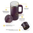 thumbnail image 7 of RTIC 16 oz Ceramic Lined Insulated Road Trip Travel Mug, Leak-Resistant Lid, Plum, 7 of 7