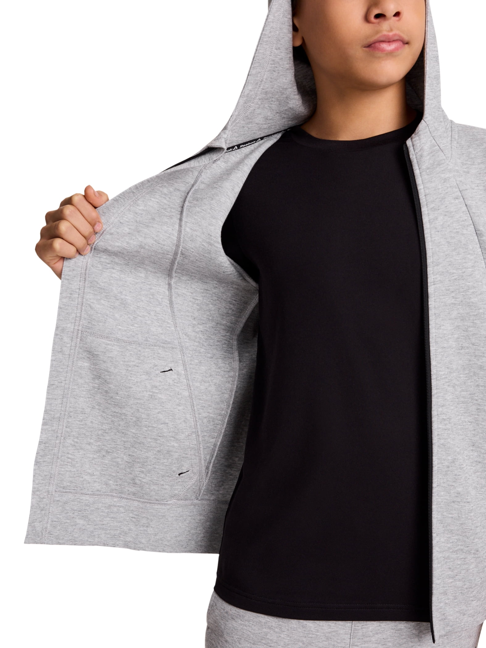 Reebok Boy's Momentum Full-Zip Hoodie, Sizes 4-18