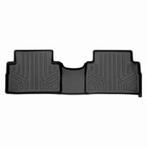 SMARTLINER Custom Fit All Weather Black 2nd Row Floor Mat Liners Compatible With 2021-2023 Hyundai Santa Fe (Only Fits Hybrid Models)