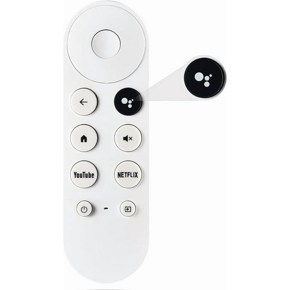 Voice Remote for Google Chromecast Control, Replacement for Google TV Remote & Google TV Streamer (Only for Snow Chromecast Google)