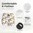 thumbnail image 6 of Lsque Penguin With Flowers Printed Women's Running Shorts with Liner Pockets,Elastic Quick Dry Workout Athletic Gym Yoga Shorts,Womens High Waist Shorts-Small, 6 of 9