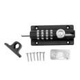 thumbnail image 2 of 1Set Black Gate Locks for Outdoor Security Use on Fences and Doors, 2 of 9