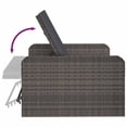 thumbnail image 3 of vidaXL 2 Piece Garden Lounge Set with Cushions Poly Rattan Grey, 3 of 5