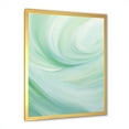 thumbnail image 3 of Designart "Spiraling Whispering Green Wave" Abstract Spirals Picture Framed Wall Decor, 3 of 5