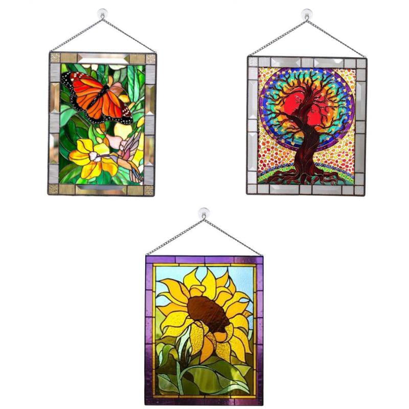 22cm Radiance Hanging Stained Glass Suncatcher 