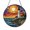 Acrylic 3.5 Inch, variant on Nautical Lighthouse Stained Glass Style Suncatcher Panel, Decorative Window Hanging Art