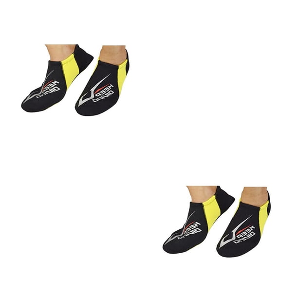 Soidarity Keep Diving DS-112 Neopreno Calcetines de buceo Natación Calzado de buceo Zapatos de paseo en la playa con varios tamaños Cálido amarillo S 2piezas