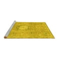 thumbnail image 2 of Ahgly Company Machine Washable Indoor Rectangle Abstract Yellow Modern Area Rugs, 5' x 8', 2 of 4
