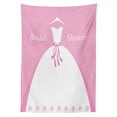 thumbnail image 3 of Ambesonne Pink Tablecloth Rectangular Table Cover, Wedding Bride Dress, 60"x84", Pale Pink and White, 3 of 4