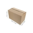 thumbnail image 2 of LOLIPPYY 5Pcs Shipping Box Corrugated Boxes Khaki For Moving Needs, 2 of 8