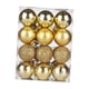thumbnail image 2 of 24x Bolas Navideñas Adornos Navideños Surtidos Decoraciones Navideñas Navidad Dorado, 2 of 9