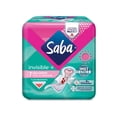 thumbnail image 1 of Toallas femeninas Saba Invisible delgada con alas flujo abundante 7 pzas, 1 of 7