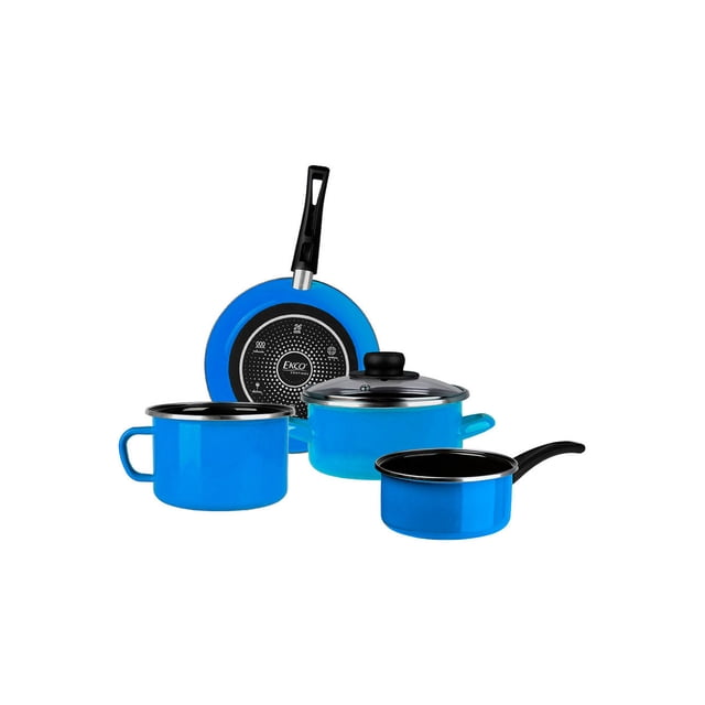Batería de cocina Ekco Emotion de acero vitrificado 5 piezas