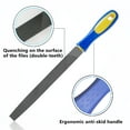 thumbnail image 3 of KALIM 8 Inch Flat Hand File with High Carbon Hardened Steel, Ergonomic Grip, Plastic Non-slip Handle, 3 of 7