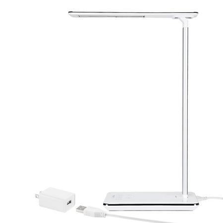 Belladonna Two Light - TORCHSTAR Dimmable LED Desk Lamp, 4 Lighting Modes (Reading/Studying/Relaxation/Bedtime), Fully Adjustable Brightness, Touch Sensitive Control, USB Charging Port, 1 & 2 Hour Auto Timer, Piano White