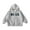 Grey, variant on Otqutp Kids Letter Print Zip-Up Hoodie Sweatshirt Y2k Graphic Long Sleeve Streetwear Jacket Cotton Oversized Preppy Clothes