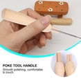 thumbnail image 2 of MasteelfCA 10Pcs Punch Needle Handles Replacement Wooden Handles Felting Needle Handles, 2 of 8