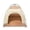 Khaki, variant on Foldable Pet Tent Breathable Cave Dog Houset All Season Portable Puppy Bed for Indoor Outdoor Travel