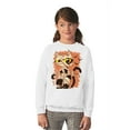 thumbnail image 3 of Awkward Styles Halloween Youth Sweatshirt Mummy Cat Crewneck Tops for Kids, 3 of 5