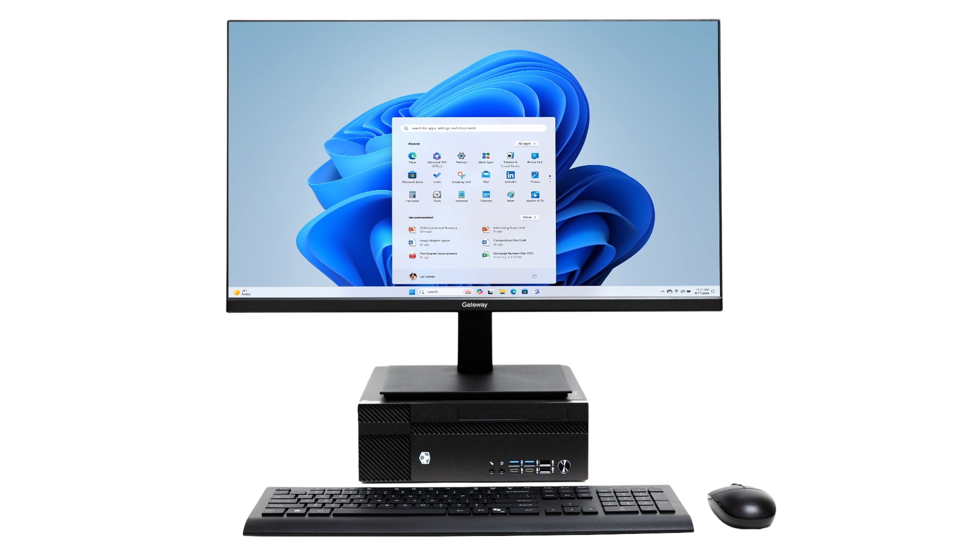 Gateway Desktop Computer & 27" QHD Monitor Bundle | Intel i5 Processor | 16GB RAM | 512GB SSD | Wireless Mouse & Keyboard Included