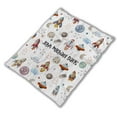 thumbnail image 4 of Customizaholic Custom Space Adventure Blanket with Personalized Name, Fun Rocket and Planet Design, Soft Cozy Throw, 4 of 8