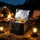 thumbnail image 5 of Yhmxh Bolsa térmica grande y bolsas térmicas para la compra, ideales para reparto de comida. Nevera plegable. Bolsas reutilizables para picnics con base rígida, cierre de cremallera, plegables y re, 5 of 6