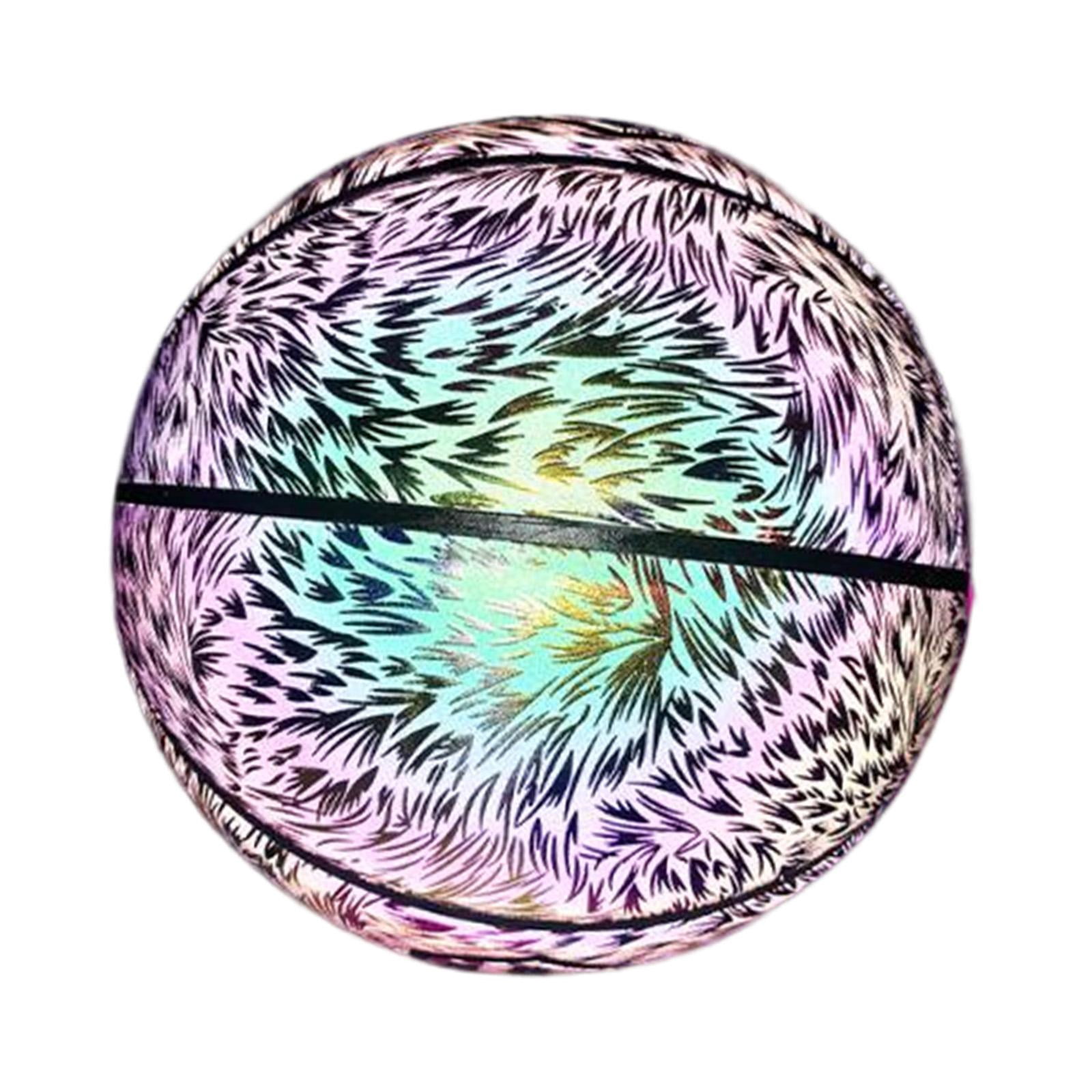 PU Glowing Basketball Training Equipment Glow in The Dark for Girls Boys Style C