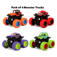 thumbnail image 4 of Inu Kids Monster Truck Toys Set, Kids Cars, Vehicles Toys, 4 Pack, 4 of 15