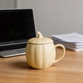 thumbnail image 4 of Msgweeeg Ceramic Coffee Mugs Cute Coffee Mugs 400ml Pumpkin Themed Ceramic Mug with Lid Glossy Porcelain Tea Cocoa Cup Multi-Color Decorative Drink Cup for Desk Kitchen Halloween Tabletop, 4 of 7