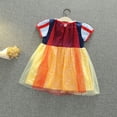 thumbnail image 4 of WIBACKER 1-6Y Girls Snow Princess Costumes Dresses with Cape Kids Fancy Dress Up for Halloween Party Cosplay Christmas - 1PCS, 4 of 10