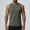Army Green, variant on BRGZLK Men's Cotton Sleeveless Shirt Workout Muscle Tank Tops Casual Washed T Shirts Summer Beach