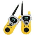 thumbnail image 3 of 2 walkie-talkies bidireccionales de largo alcance para niños, juguetes de simulación para niños, regalo (amarillo), 3 of 14