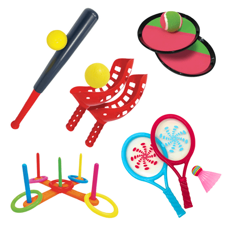 Play Day 5-in-1 Sports Set, Active Games for Young Children, Ages 3-99