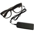 thumbnail image 1 of Máscara de lentes luminosos Sunnimix LED Traje de Halloween Blanco, 1 of 8