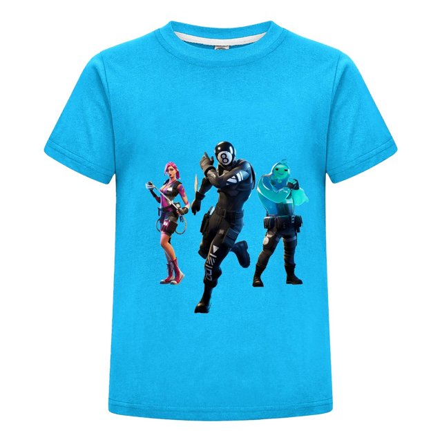 Camiseta Gamer NTONGSHANBB Niño Niña, Estampado Colorido de Personajes, Ropa Infantil de Verano