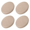 thumbnail image 1 of Fundas de taburete redondo de 4 piezas, fundas de silla redonda de 12-14 pulgadas, cojines de asiento de silla redonda color caqui, 1 of 6