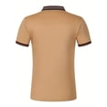 thumbnail image 4 of Mens Shirts Charming Men's Shirt Super Light Short Sleeve Casual Men's Wear Gifts for Men Beige Cotton Blend 2XL, 4 of 8