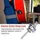 thumbnail image 1 of Candado de Correa de Seguridad para Guitarra, Juego de Candado de Correa de Guitarra Candado de Correa de Guitarra de Metal Duradero para Entusiastas de la Guitarra Eléctrica U Otras Piezas(Plata), 1 of 5