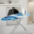 thumbnail image 2 of Kuiaobaty Marble Texture Blue Pattern Heavy Duty Ironing Board Cover Heatproof Ironing Board Protective Covers Scorch Resistant with 3 Fasteners 15 x 54 Inches Home Decoration, 2 of 5