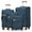 Navy Blue, variant on S-HOME Scuff-Resistant Polyester Luggage Set of 4 Soft-Sided Bags with 360 Degree Spinner Wheels, Safety Lock for Travel, Rose Red