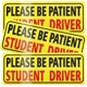 thumbnail image 1 of JUSTTOP 3 pegatinas para conductor estudiante para coche, por favor sea paciente, pegatinas para conductor estudiante, advertencia de seguridad para nuevos conductores, pegatina reflectante para parac, 1 of 4