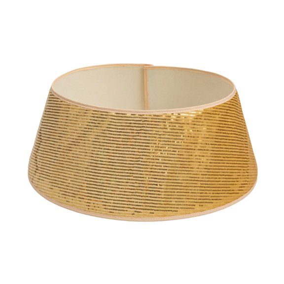 XMMSWDLA 23.62 Inch Christmas Tree Skirt - 3D Sequin Holiday Party Decor with Rhomboid Pattern, Festive Xmas Tree Bottom Cover for Indoor Decorations (2025 Collection)