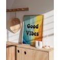 thumbnail image 5 of HAUS AND HUES Dope Posters Good Vibes Wall Decor - Good Vibes Only Wall Decor and Retro Posters | Good Vibes Posters for Room Aesthetic Vintage UNFRAMED 12" x 16" (Good Vibes), 5 of 5