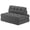 Dark Gray, variant on JustSmart Convertible Corduroy Folding Sofa Bed, Full Size Futon Sleeper Chair with Headrest & Lumbar Pillow, Portable Fold Out Guest Bed Mattress for Living Room, Apartment, Beige