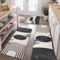 thumbnail image 2 of Brown Boho Geometric and Plant Pattern Kitchen Rugs Sets Of 3,Kitchen Runner Rugs Non Skid Washable,Decorative Kitchen Floor Mats for Kitchen,Sink,Laundry,17"x30"+ 17"x47" + 17"x59", 2 of 6