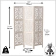 thumbnail image 4 of Whole House Worlds Key West 3 Panel Room Divider, 4 of 7