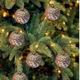 thumbnail image 3 of 6PCS Christmas Balls Ornaments for Xmas Tree 4.7" Shatterproof Plastic Painting Glittering Hanging Ball Baubles Decorations for Christmas Tree Holiday Wedding Home Party Decor, Champagne, 3 of 7