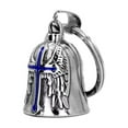 thumbnail image 1 of keepw Lucky Bell Guardian Cross Pendant Necklace For Men Symbol Of Protection And Good Luck Riding Pendant blue, 1 of 6